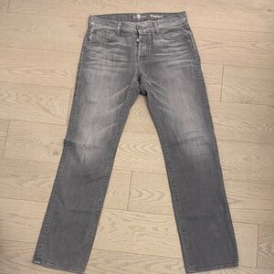 7 For All Mankind Men's Classic Gray Jeans